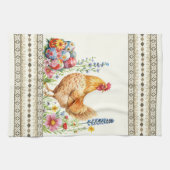 Paasei Kip Kip Hen Keukenhanddoek (Horizontaal)