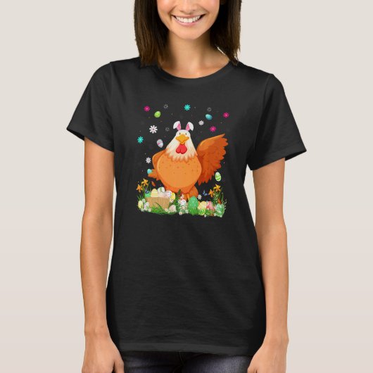 Paasei Kip Vogel Pasen T-shirt (Voorkant)