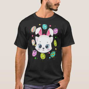 Paasei Konijn Oor Kattengezicht Pasen Zondag T-shirt