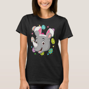 Paasei konijntje Oor neushoorn Gezicht Paaszondag T-shirt