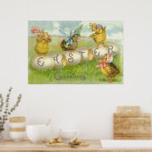 Paasei Kuikenveld Poster (Keuken)