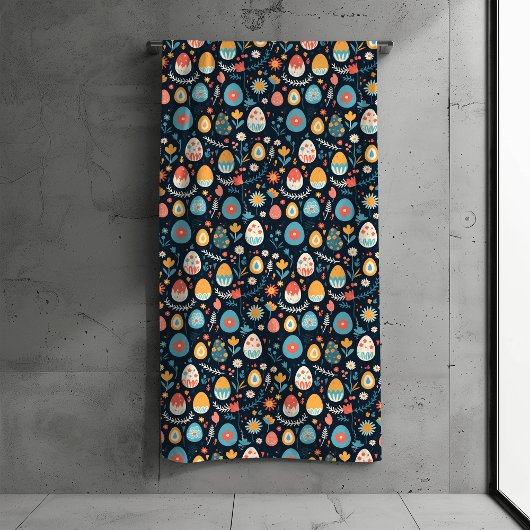 Paasei lente patroon bad handdoek