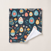 Paasei lente patroon bad handdoek (Wasdoekje)