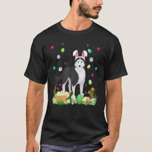 Paasei Leukste Siberische Husky Hond Paaszondag T-shirt