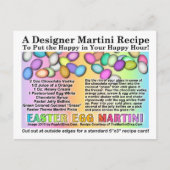 Paasei Martini Recept Kaart Briefkaart (Voorkant)