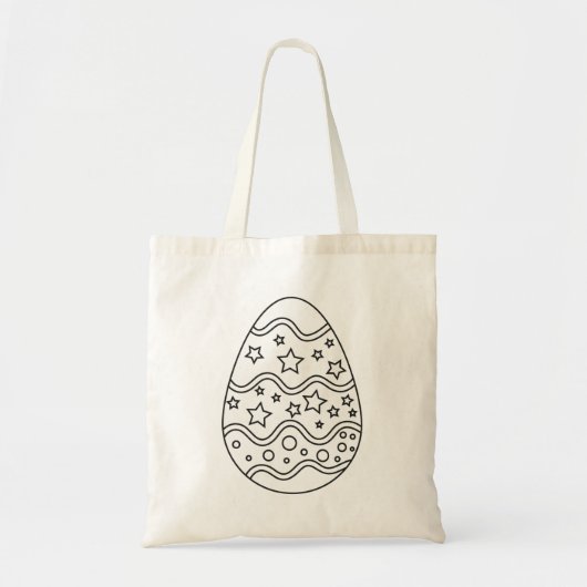 Paasei met sterren tote bag (Voorkant)