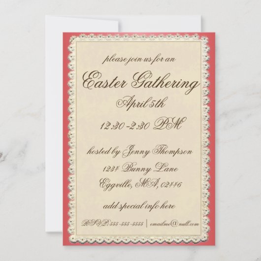  paasei met viooltjes kaart (Voorkant)