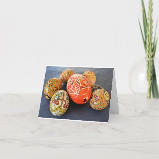 Paasei Oekraïne Feestdagen Kaart (Voorkant)