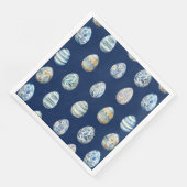 Paasei op blauw Papier servet (Hoek)