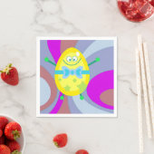 Paasei op een papieren servet (Insitu)