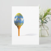 Paasei op het T - shirt van het Golf Feestdagenkaart (Staand voorkant)