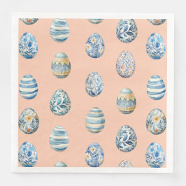 Paasei op perzik Papier servet