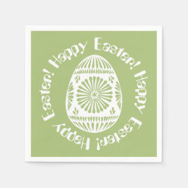 Paasei papieren servetten 1