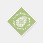 Paasei papieren servetten 1 (Hoek)