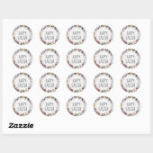 Paasei Pastel Handgeschreven Script  Ronde Sticker (Vel)