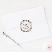 Paasei Pastel Handgeschreven Script  Ronde Sticker (Envelop)