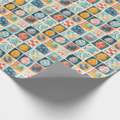 Paasei Patchwork: Kleurrijke vakantiekunst Cadeaupapier (Hoek)