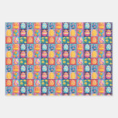 Paasei Patchwork: Kleurrijke vakantiekunst Inpakpapier Vel (Voorkant 3)