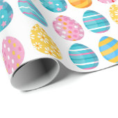 Paasei patroon cadeaupapier (Rol Hoek)