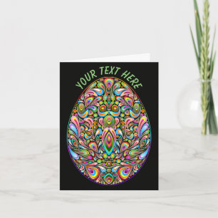 Paasei Psychedelisch Design Kids Biologisch T-Shir Aankondiging