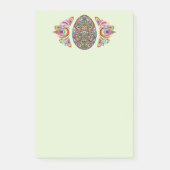 Paasei Psychedelisch Design Kids Biologisch T-shir Post-it® Notes (Voorkant)