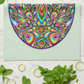 Paasei Psychedelisch Design Kids Biologisch T-Shir Theedoek (Gevouwen)