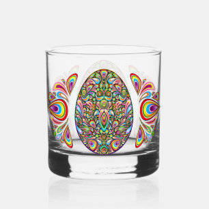 Paasei Psychedelisch Design Kids Biologisch T-shir Whisky Glas
