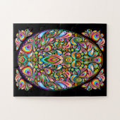 Paasei Psychedelisch Ontwerp Legpuzzel (Horizontaal)
