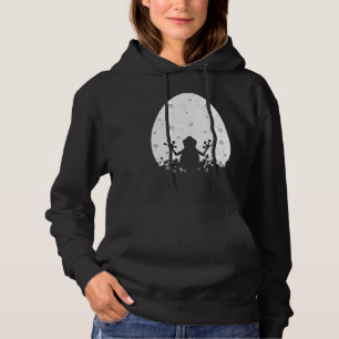 Paasei retro stijl kikker paaszondag hoodie