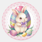 Paasei ronde sticker (Voorkant)