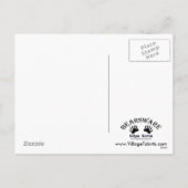 Paasei spiraal fractal feestdagenkaart (Achterkant)