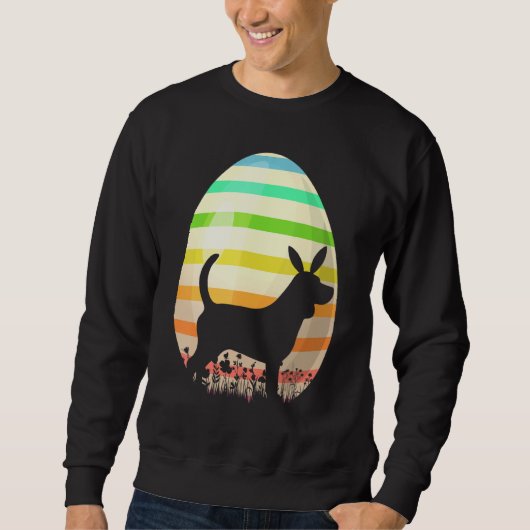 Paasei stijl Beagle Dog Easter Trui (Voorkant)