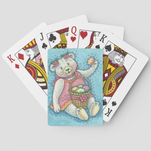 PAASEI TEDDYBEER SPEELKAARTEN Poker (Achterkant)