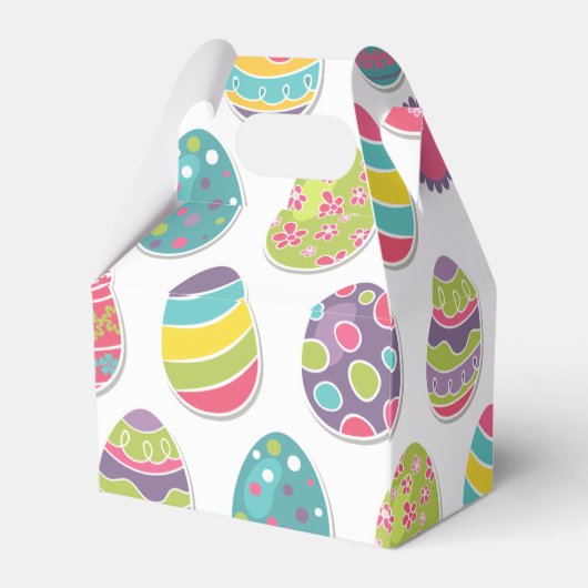 Paasei thema gunst dozen | gevelstijl bedankdoosjes (Achterkant)