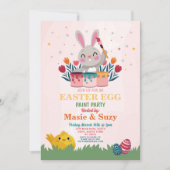 Paasei Verf Partij uitnodigen Versier Eieren Kaart (Voorkant)