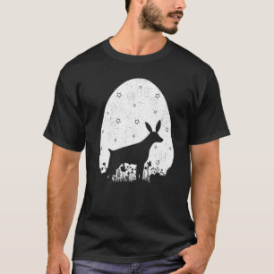 Paasei Vintage Retro Stijl Dobermann Hond Pasen T-shirt