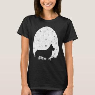Paasei Vintage Retro Stijl Welsh Corgi Hond Eenvou T-shirt