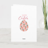 Paasei & Wortels Feestdagen Kaart (Achterkant)
