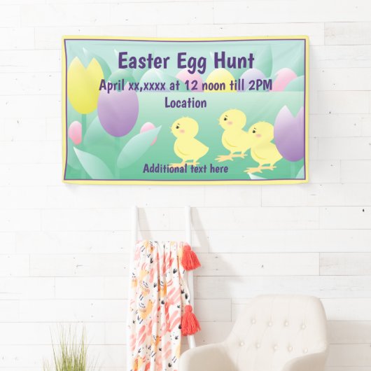 Paaseiboer voor kippeneieren spandoek (Insitu)