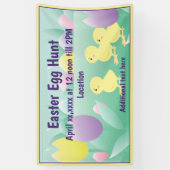 Paaseiboer voor kippeneieren spandoek (Verticaal)