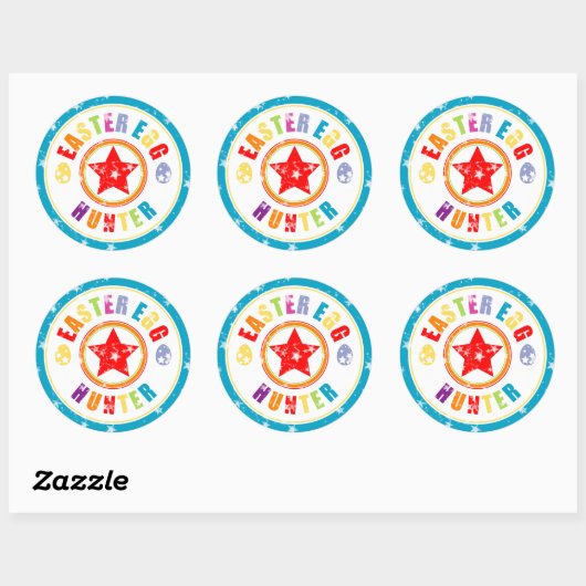 Paaseiboerstunt Ronde Sticker (Vel)