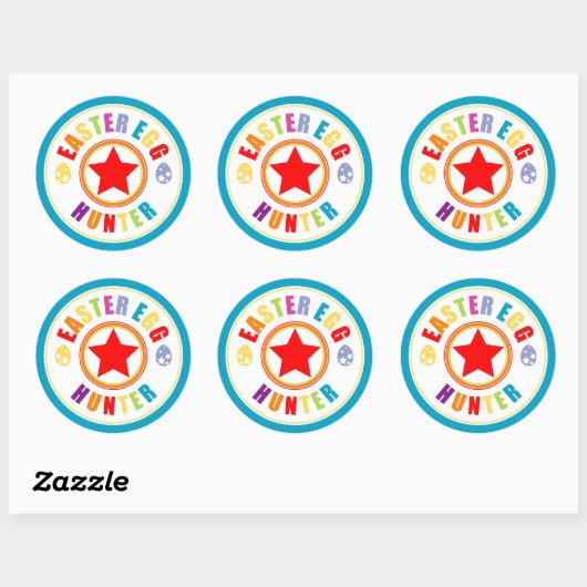 Paaseiboerstunt Ronde Sticker (Vel)