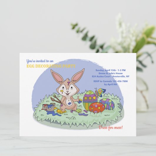 Paaseideurende partij kaart (Staand voorkant)