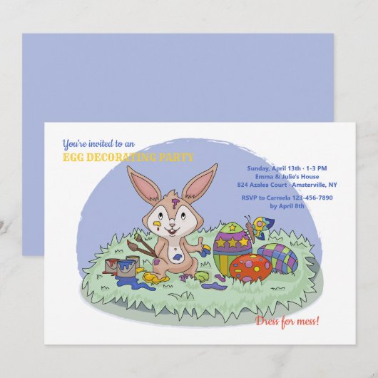 Paaseideurende partij kaart (Voorkant / Achterkant)