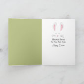 Paaseierboom met konijn feestdagen kaart (Binnen)