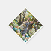 Paaseierboom met konijn servet (Hoek)