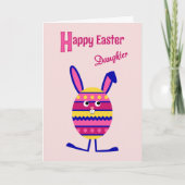 Paaseierbroodroze Feestdagen Kaart (Voorkant)