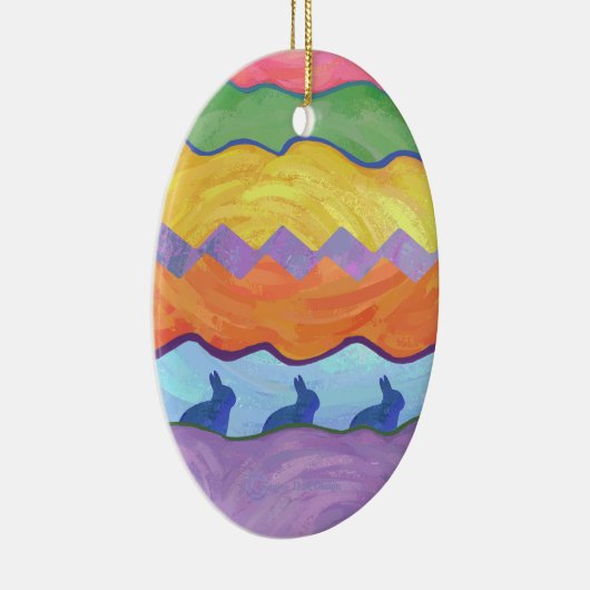 Paaseieren 2 keramisch ornament (Rechts)