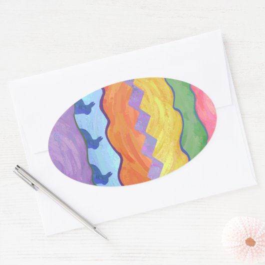 Paaseieren 2 Stickers (Envelop)