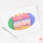 Paaseieren 4 Stickers (Envelop)